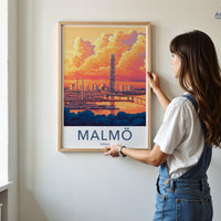 Malmö Poster - Sweden Wall Art