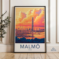 Malmö Poster - Sweden Wall Art