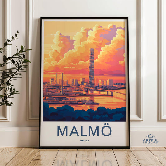 Malmö Poster - Sweden Wall Art