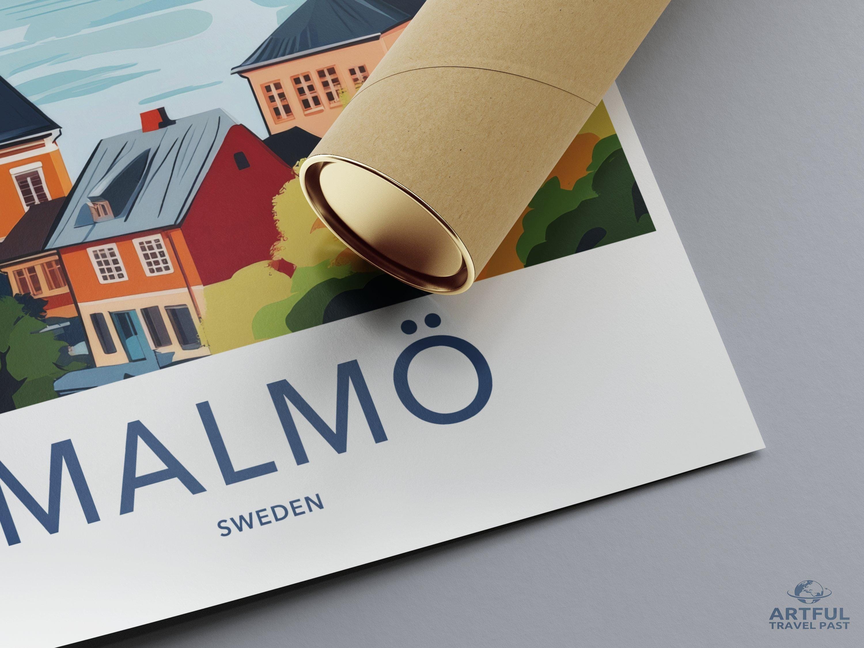 Malmö Poster - Sweden Wall Art