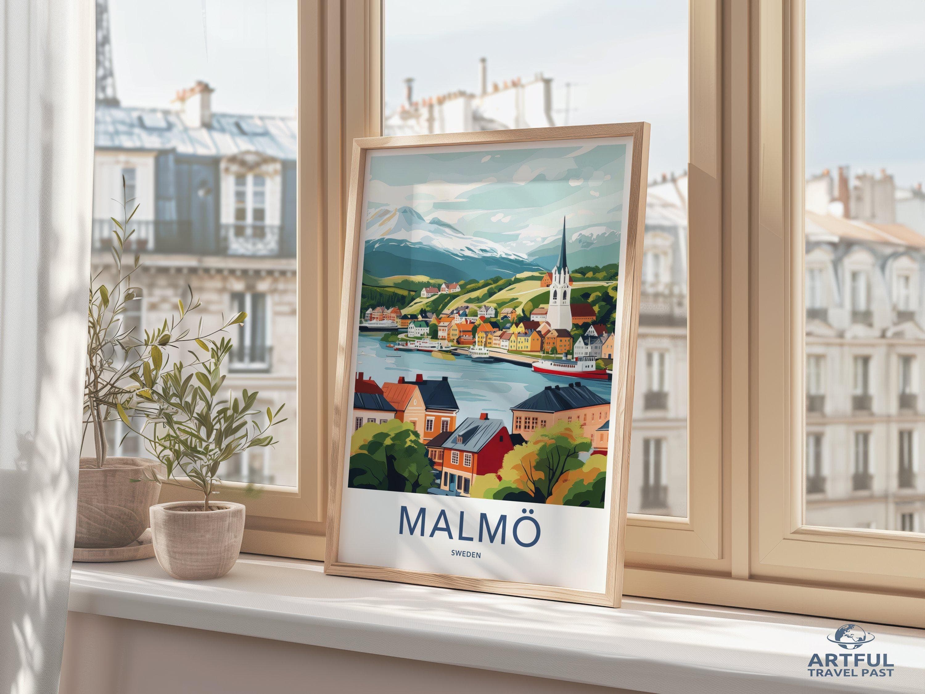 Malmö Poster - Sweden Wall Art