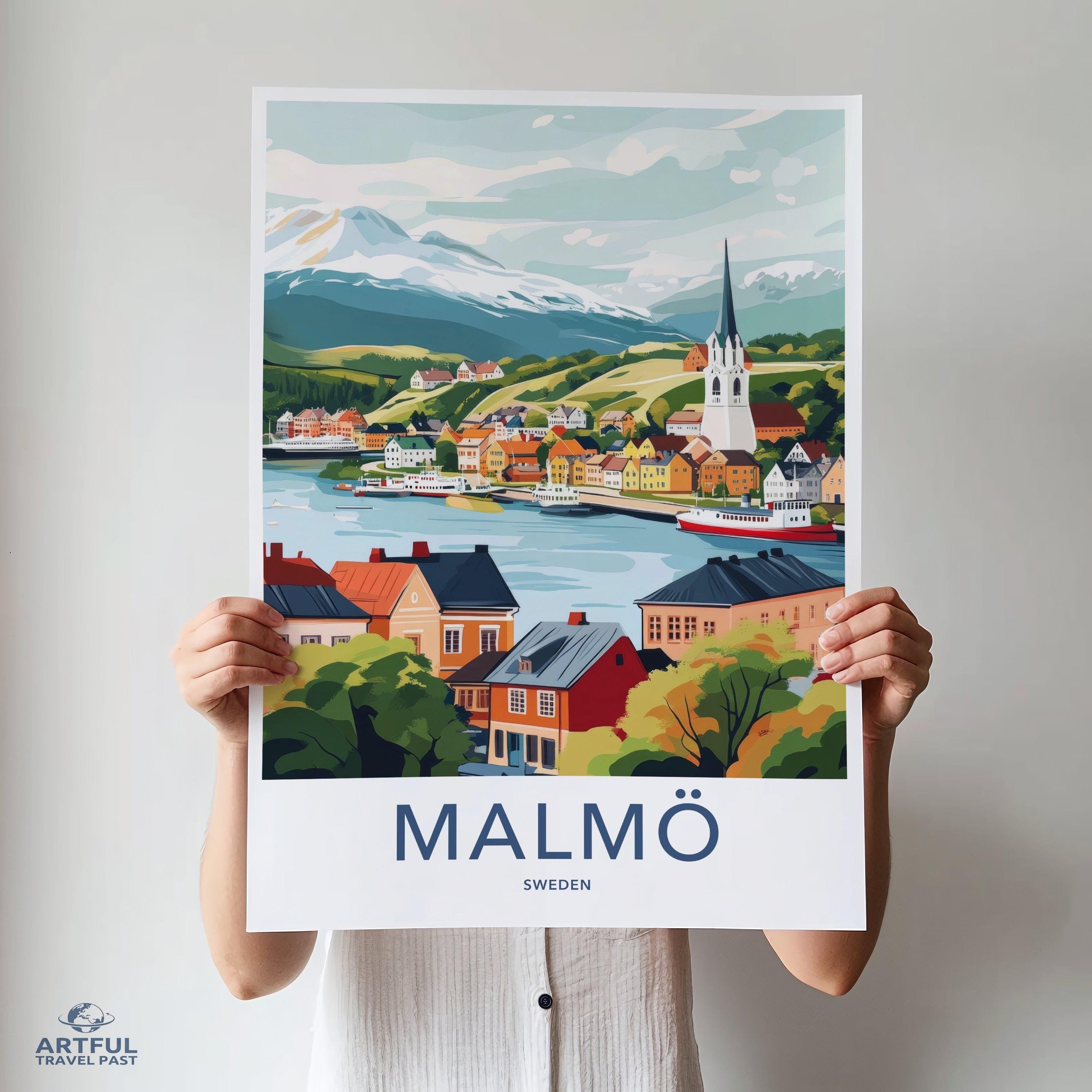 Malmö Poster - Sweden Wall Art