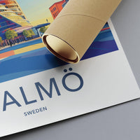 Malmö Poster - Sweden Wall Art
