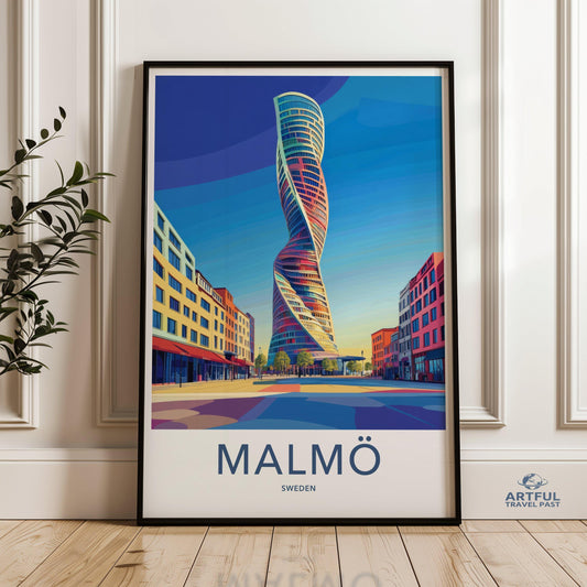 Malmö Poster - Sweden Wall Art