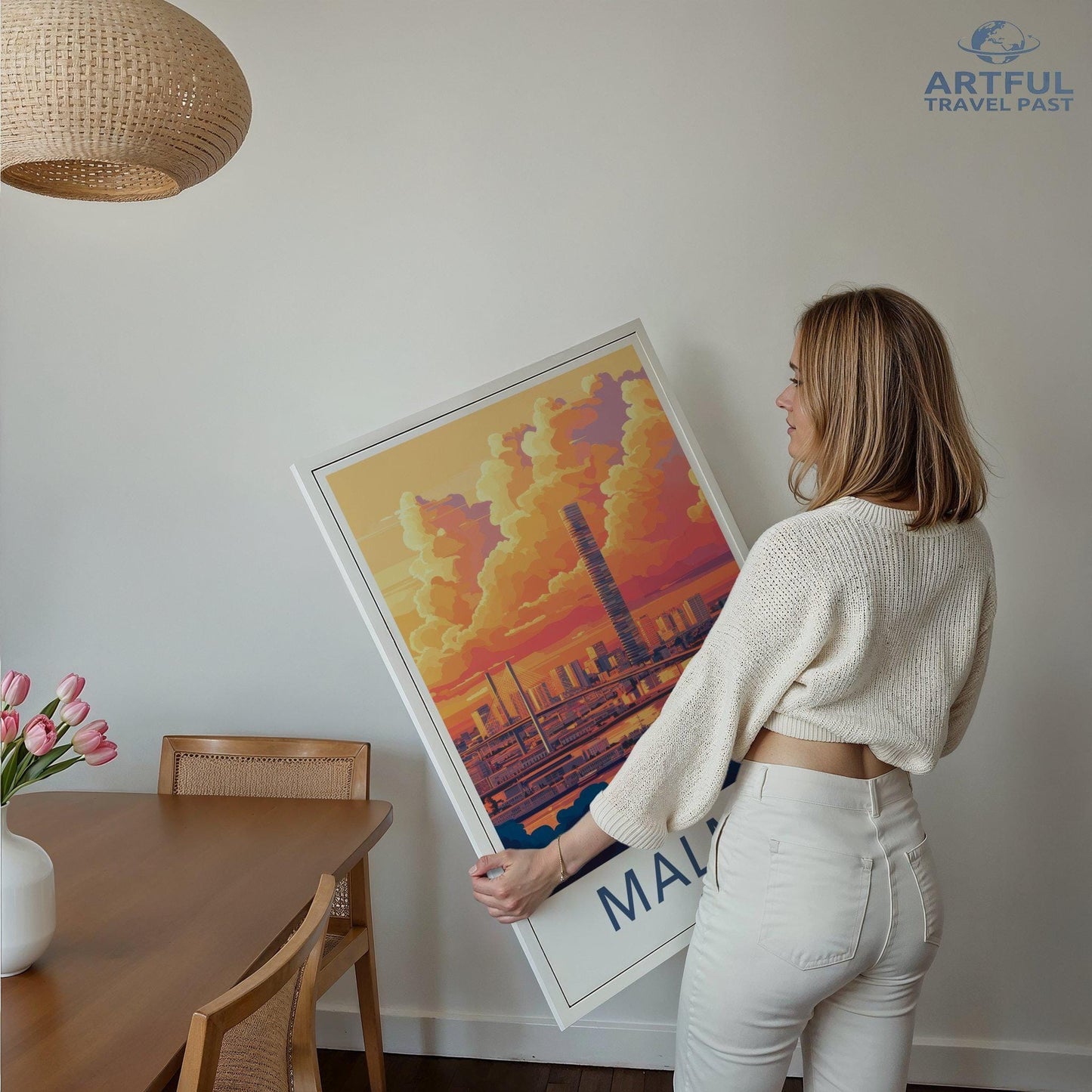 Malmö Poster | Sweden Wall Art | Scandinavia Decor