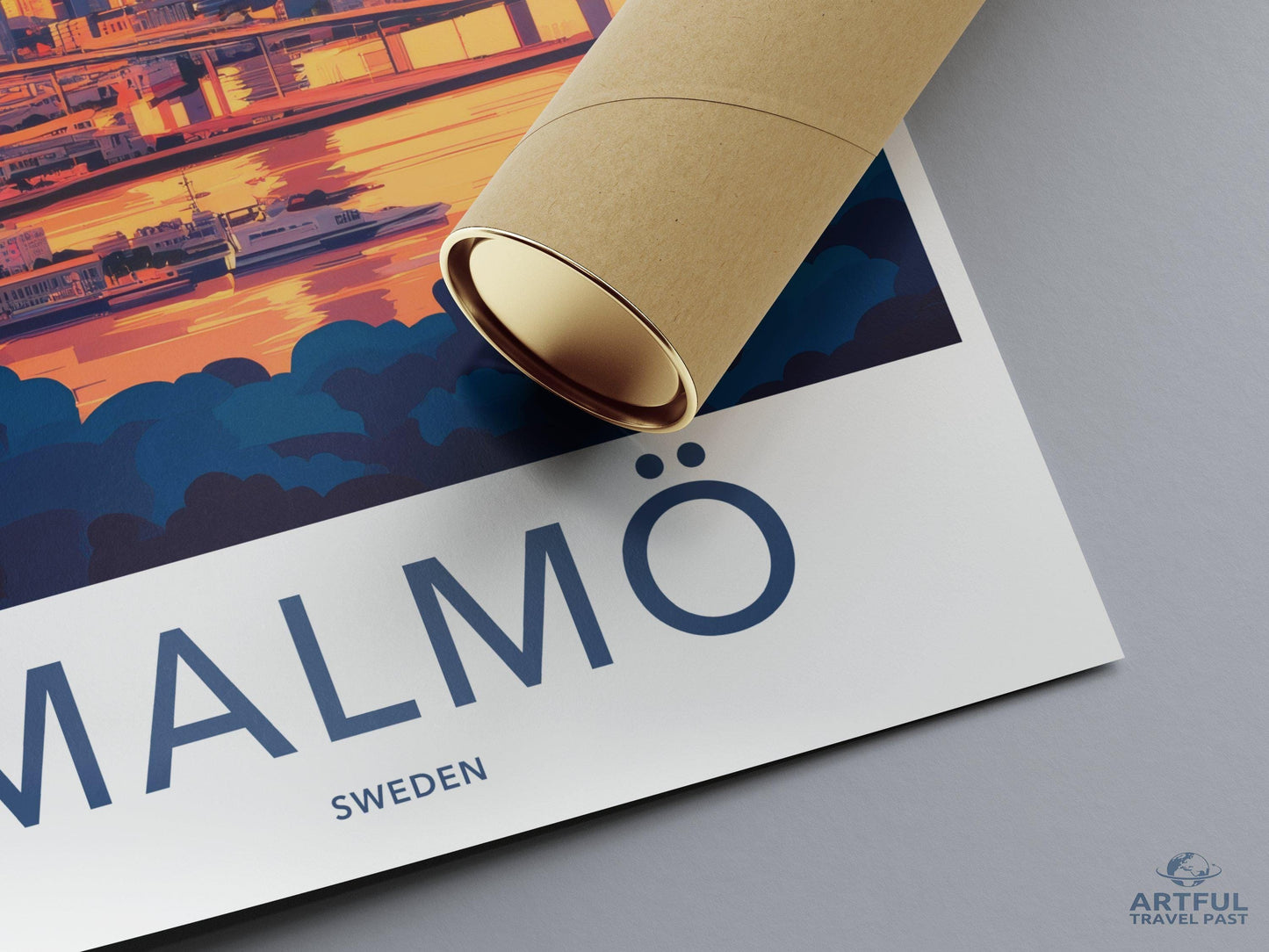 Malmö Poster | Sweden Wall Art | Scandinavia Decor