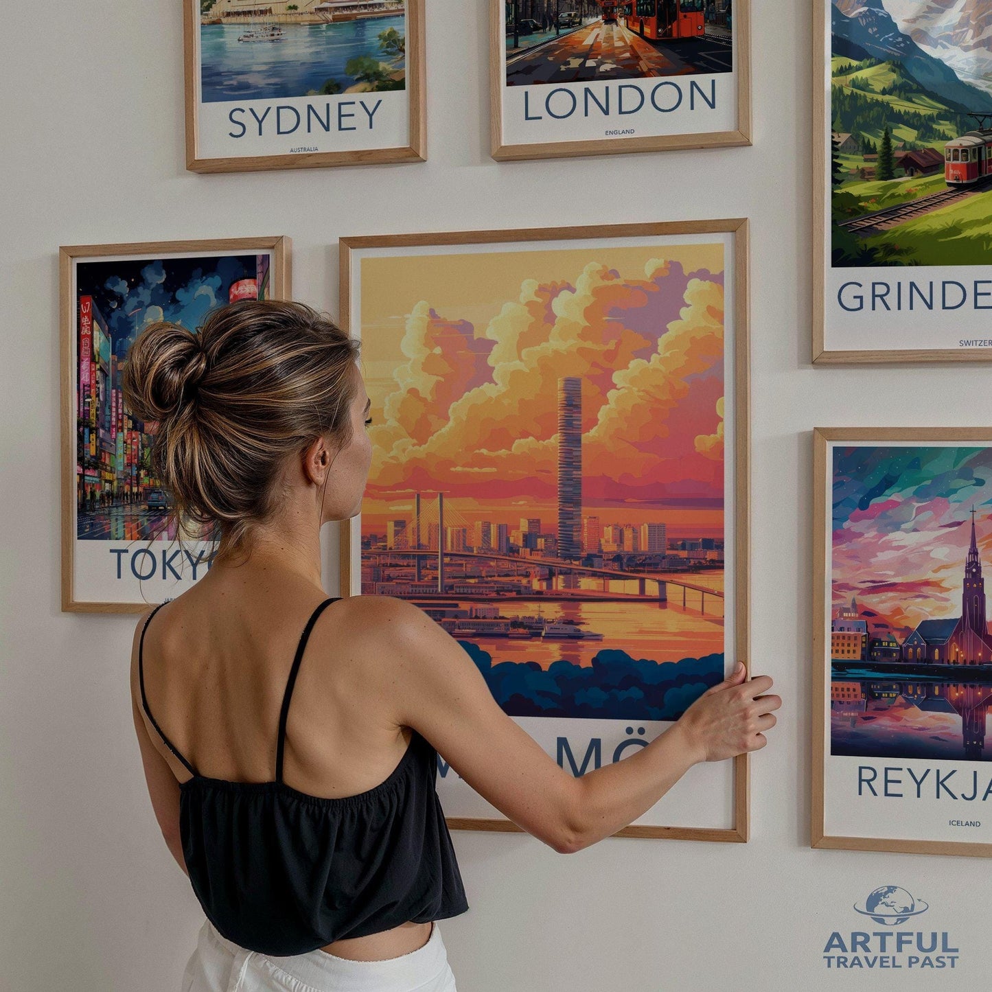 Malmö Poster | Sweden Wall Art | Scandinavia Decor