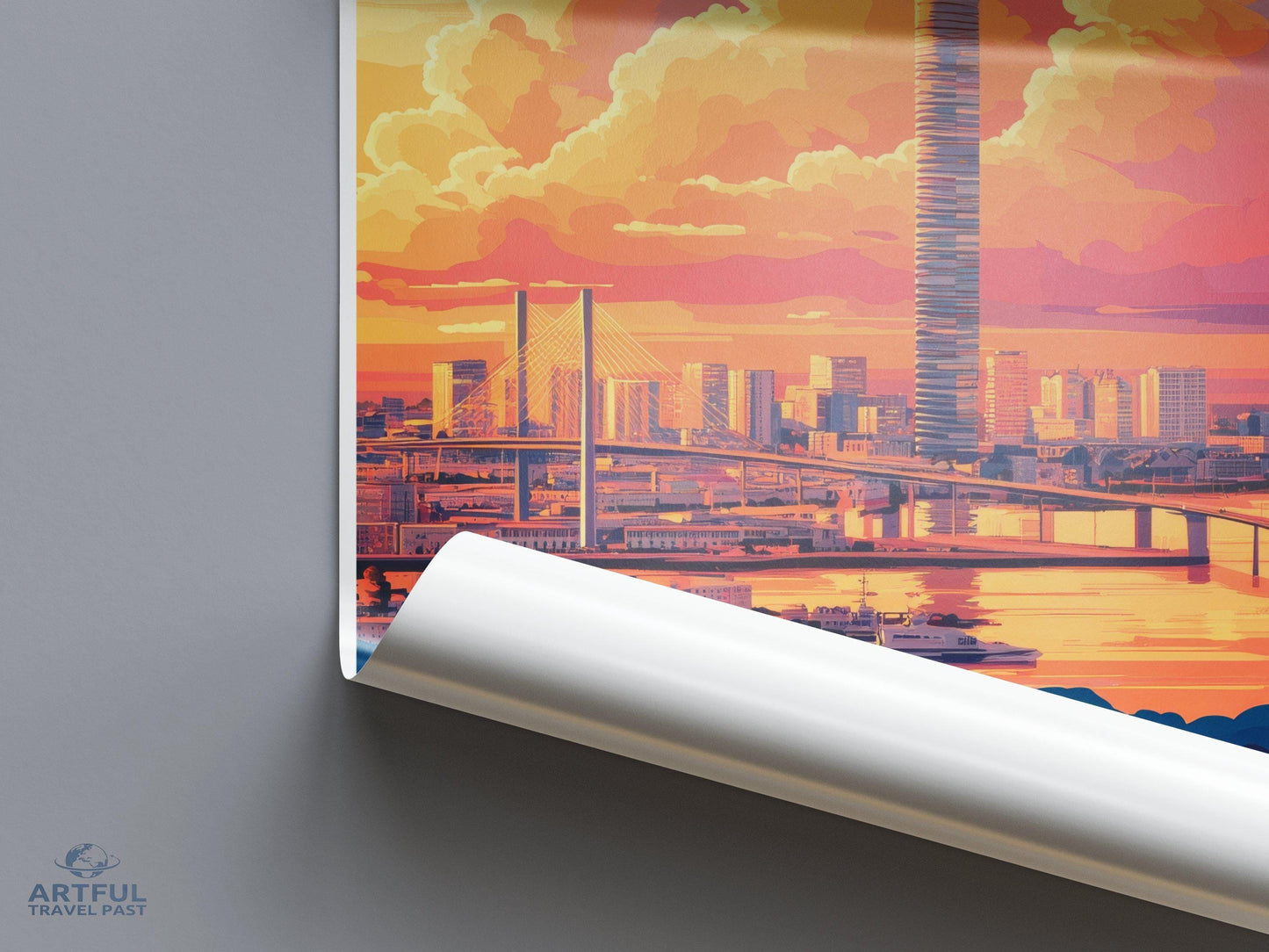 Malmö Poster | Sweden Wall Art | Scandinavia Decor