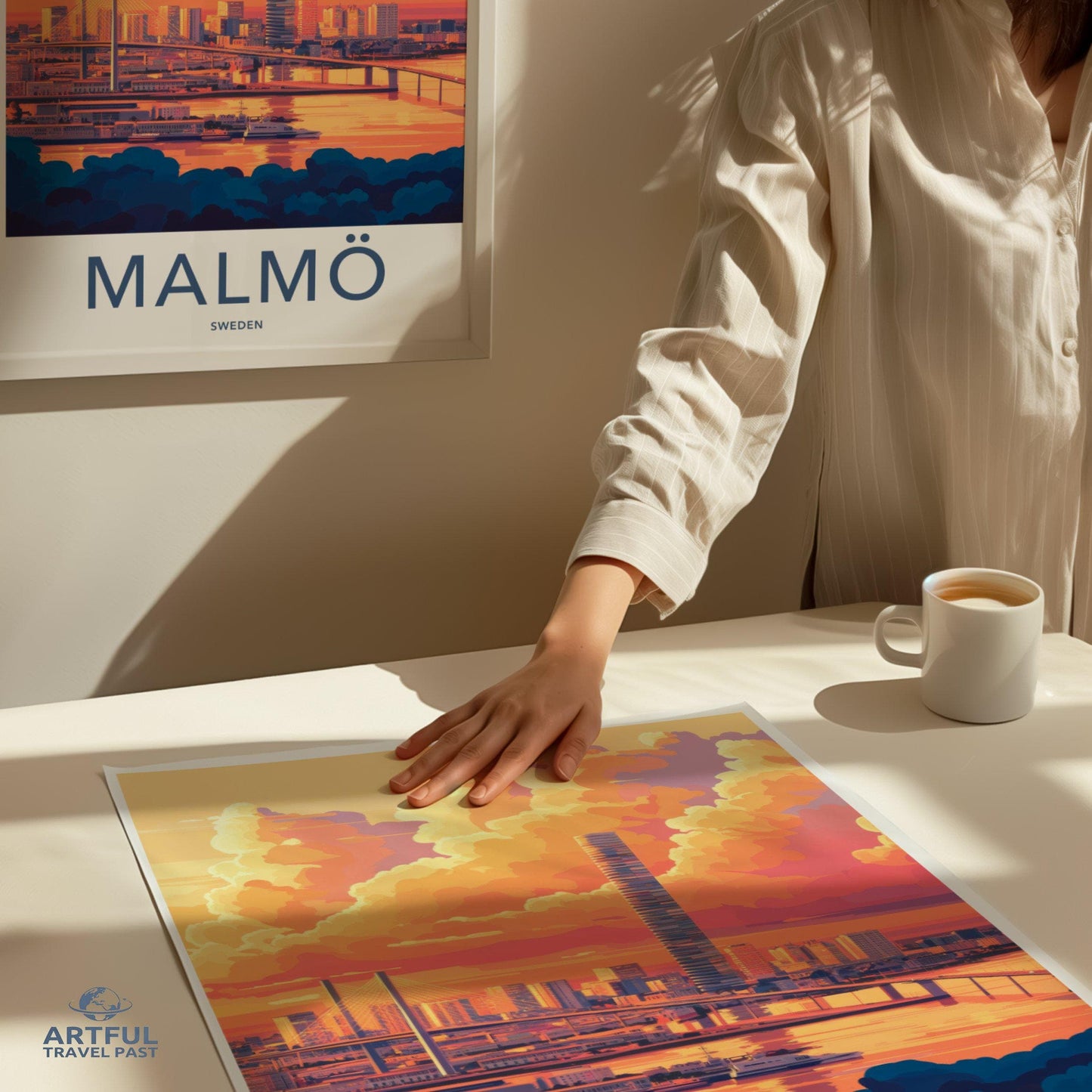 Malmö Poster | Sweden Wall Art | Scandinavia Decor