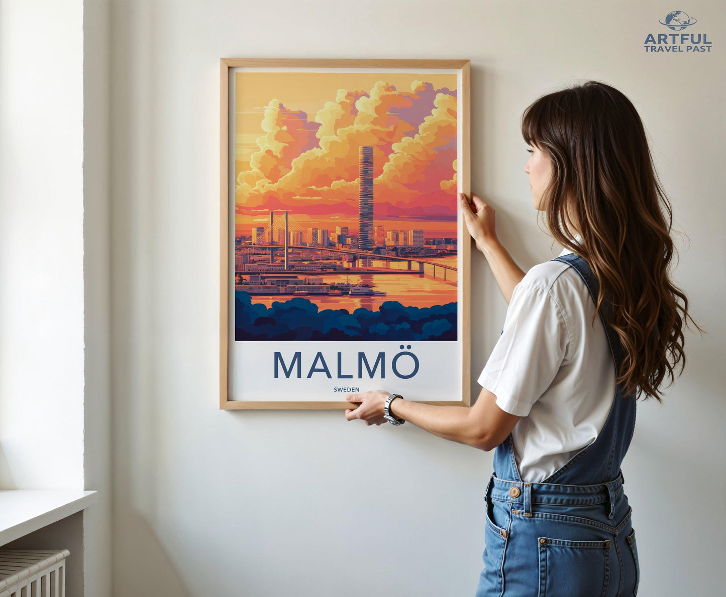 Malmö Poster | Sweden Wall Art | Scandinavia Decor