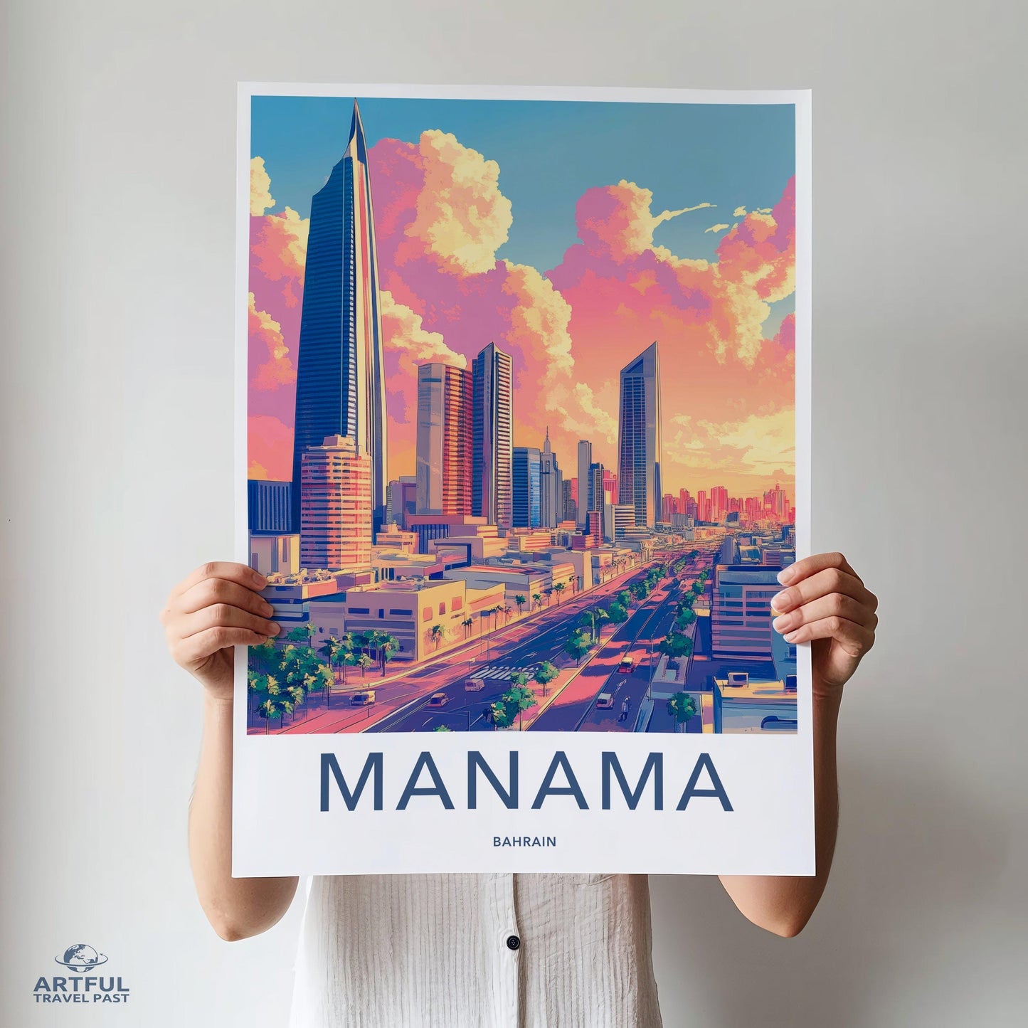 Manama Poster - Bahrain Wall Art
