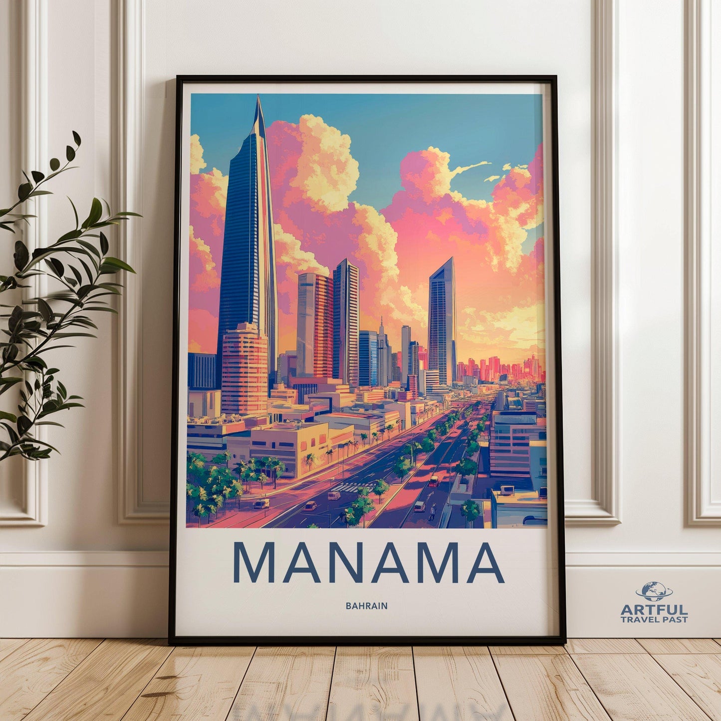 Manama Poster - Bahrain Wall Art