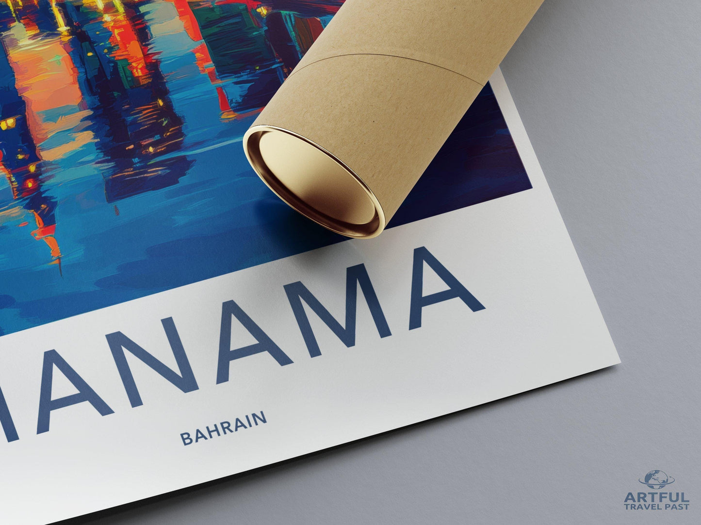 Manama Poster | Bahrain Wall Art | Middle East Decor