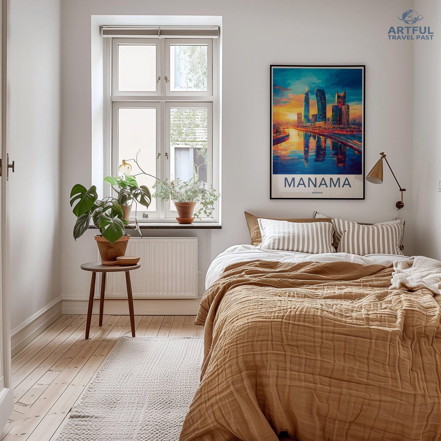 Manama Poster | Bahrain Wall Art | Middle East Decor