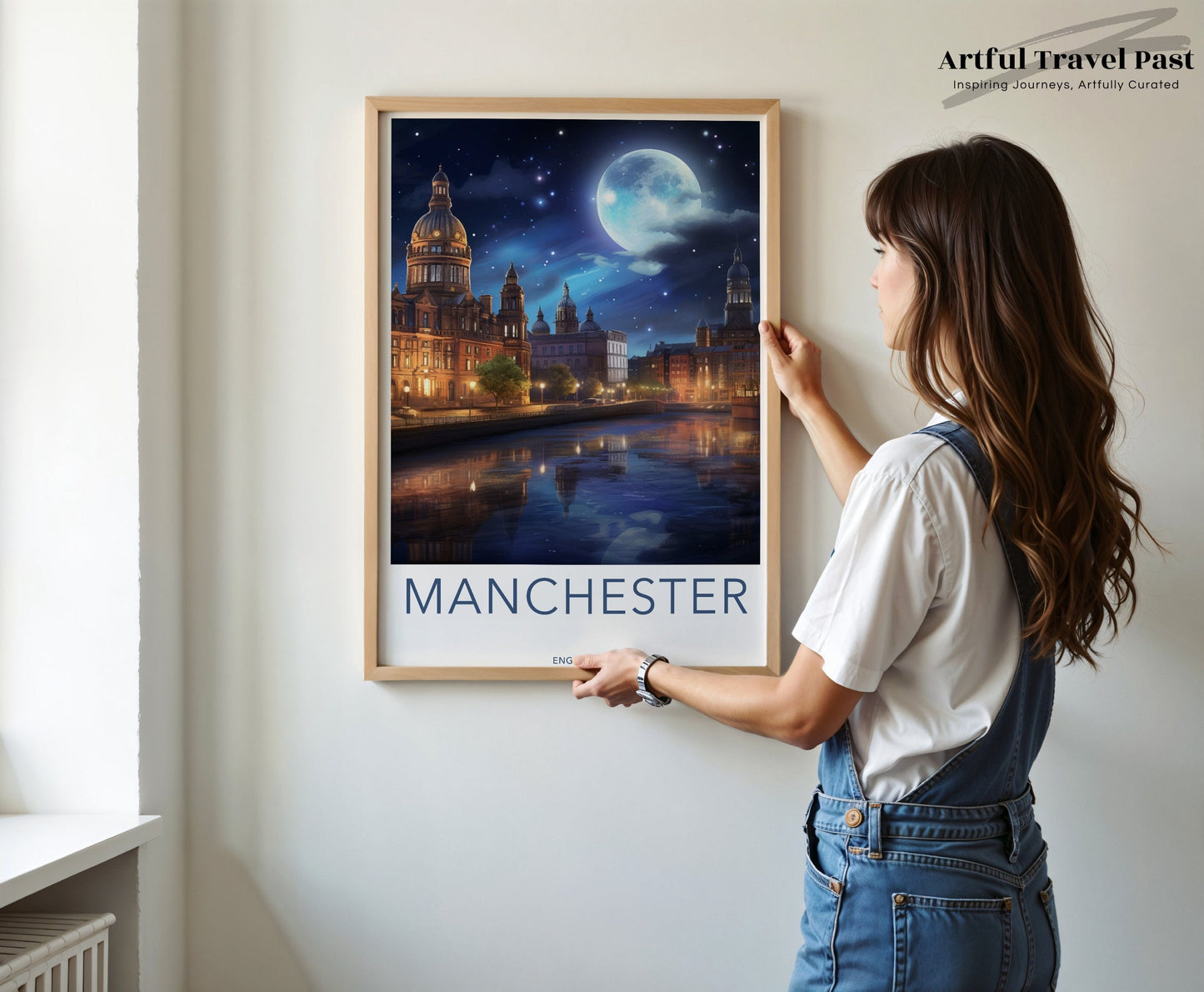 Manchester Poster | England Wall Art | UK Decor