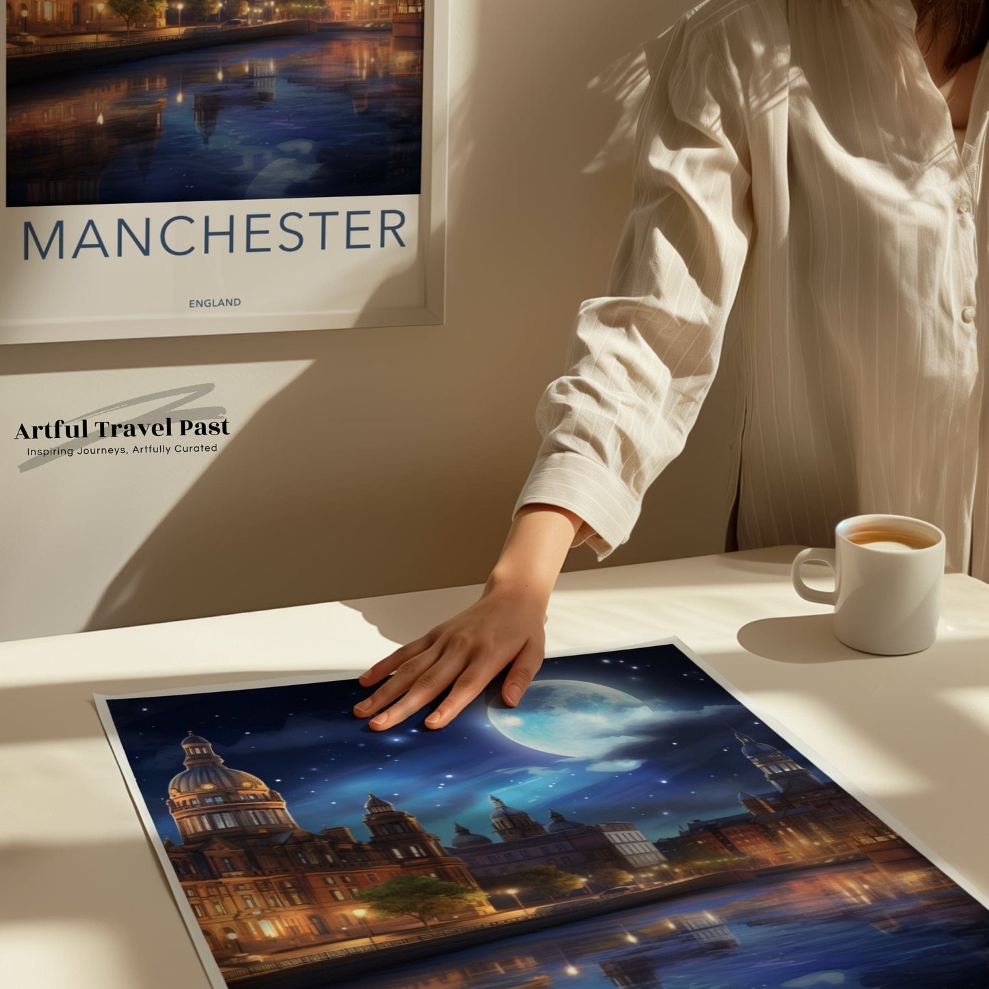 Manchester Poster | England Wall Art | UK Decor