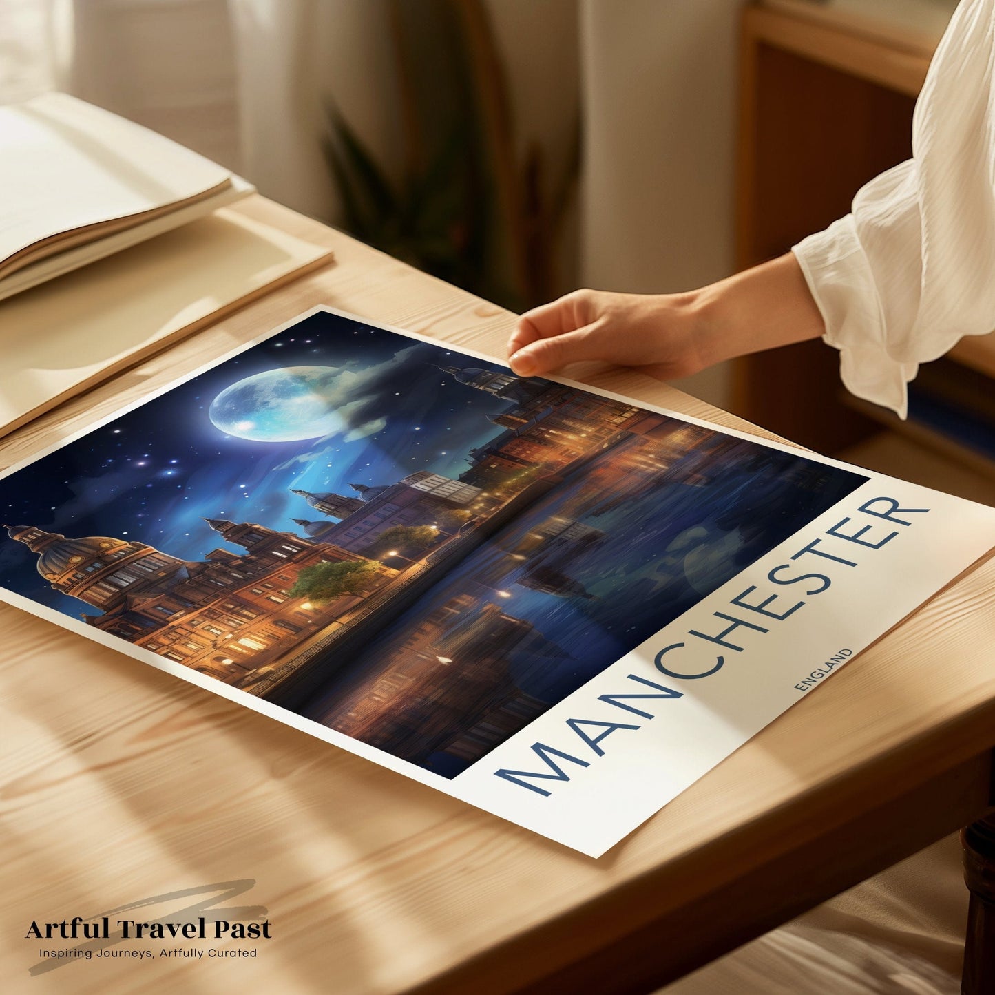 Manchester Poster | England Wall Art | UK Decor