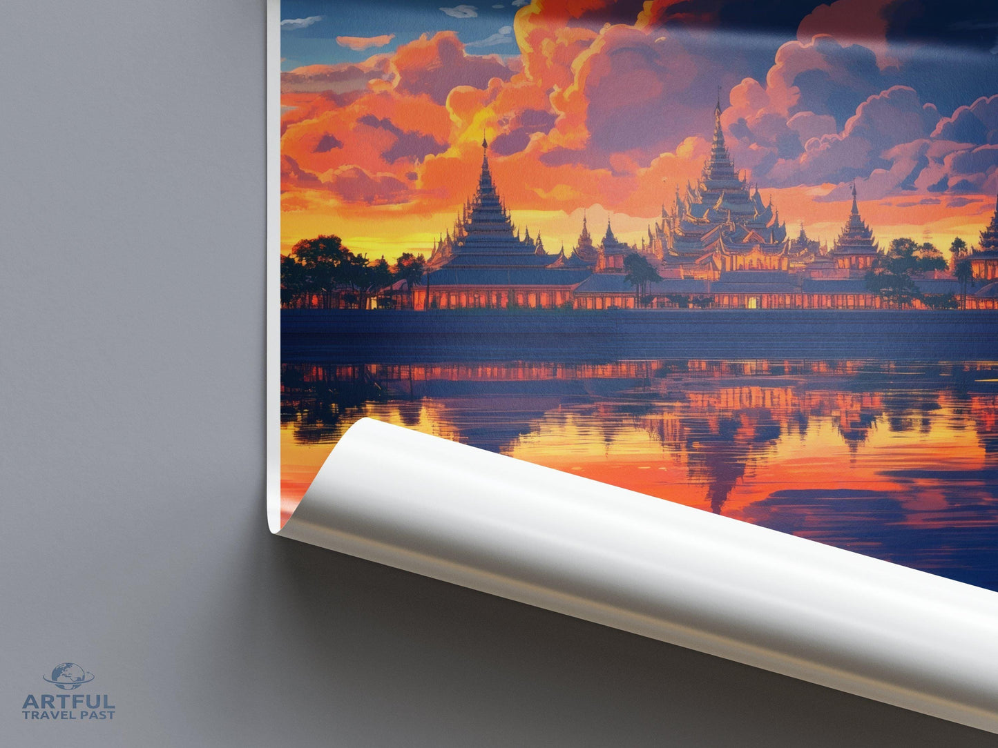 Mandalay Poster - Myanmar Wall Art