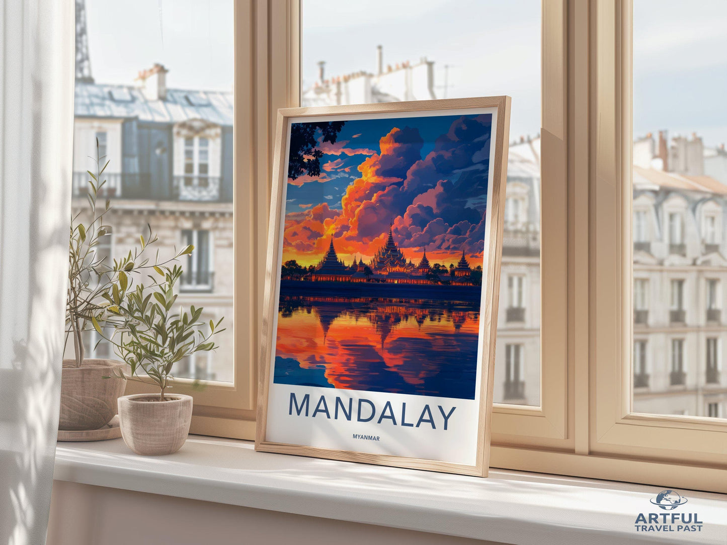 Mandalay Poster - Myanmar Wall Art