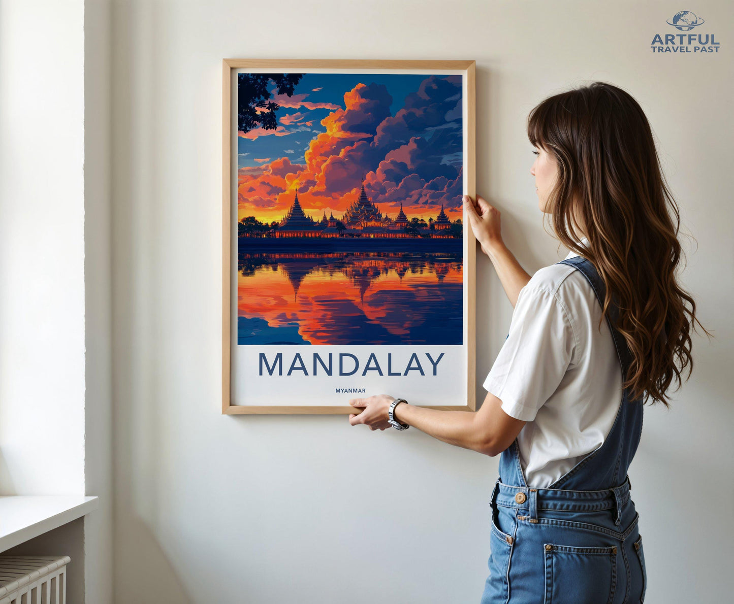 Mandalay Poster - Myanmar Wall Art