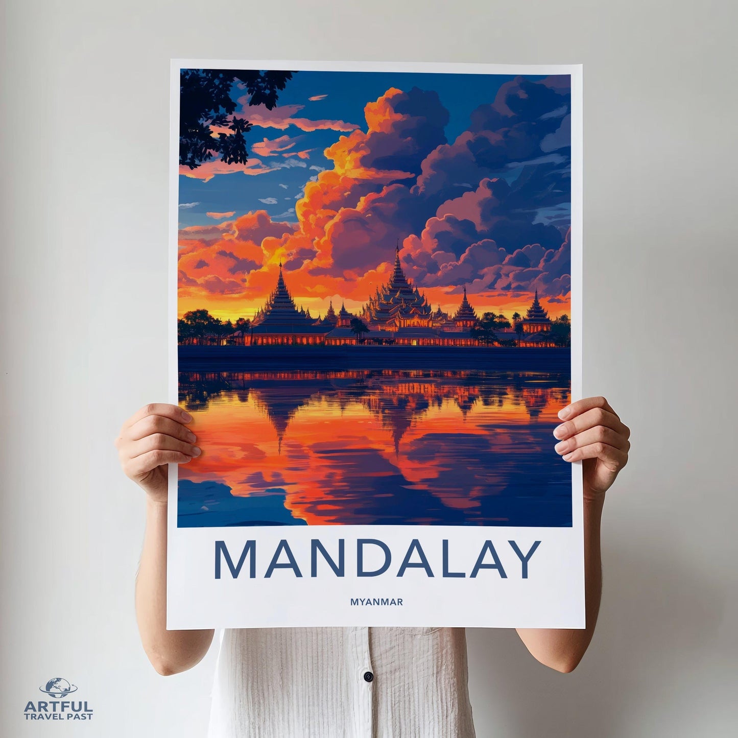 Mandalay Poster - Myanmar Wall Art