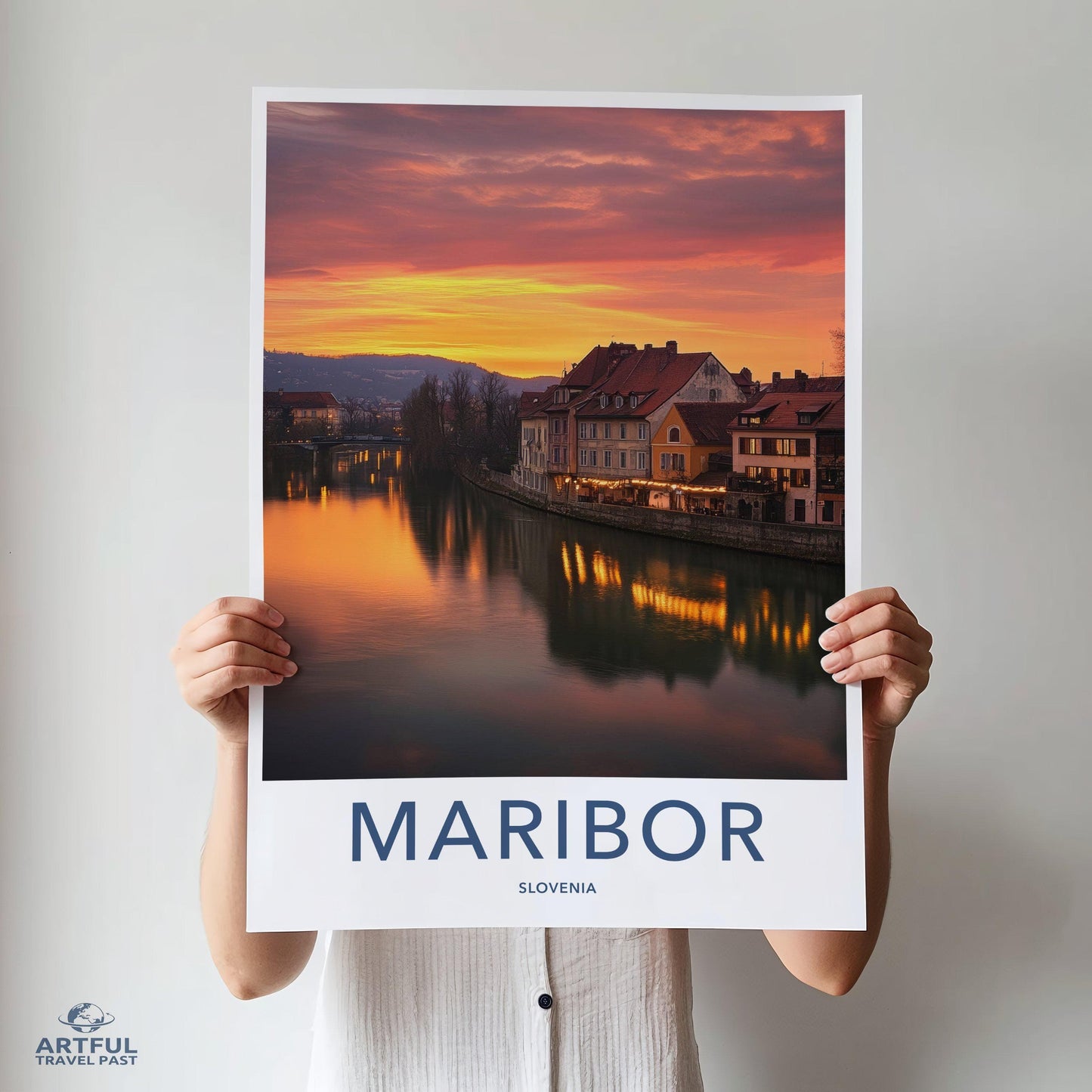 Maribor Poster | Slovenia Wall Art | Eastern Europe Decor