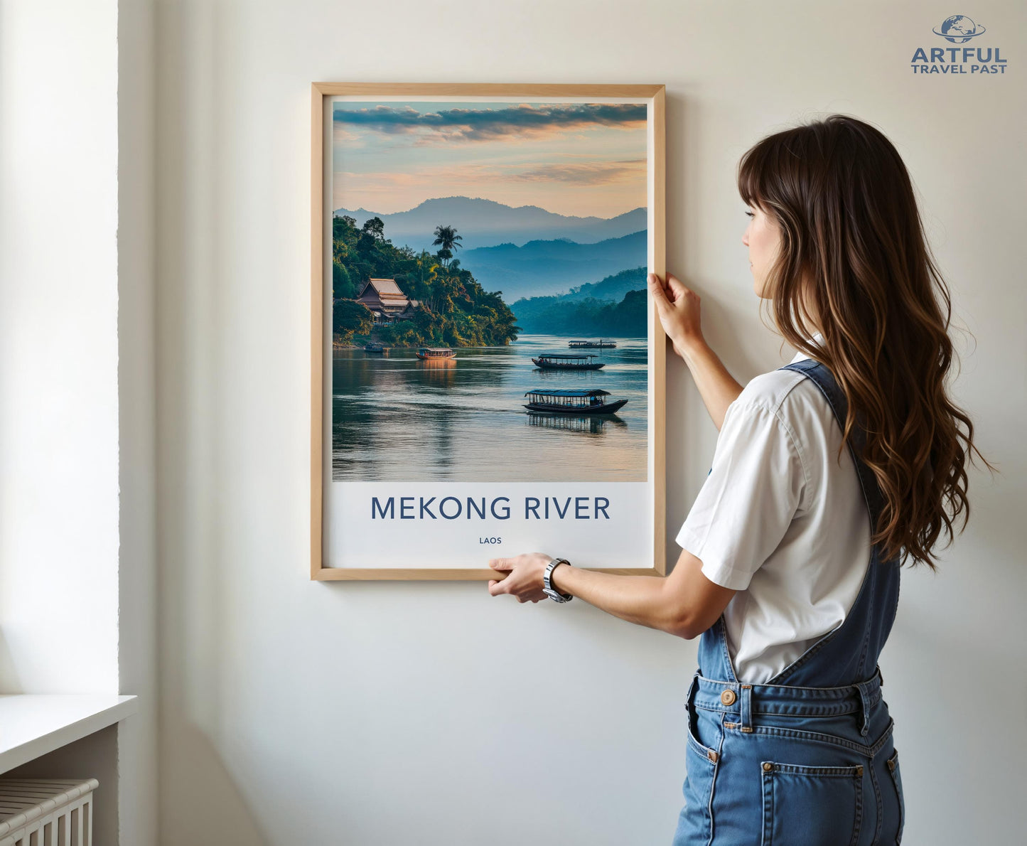 Mekong River Poster - Laos Wall Art