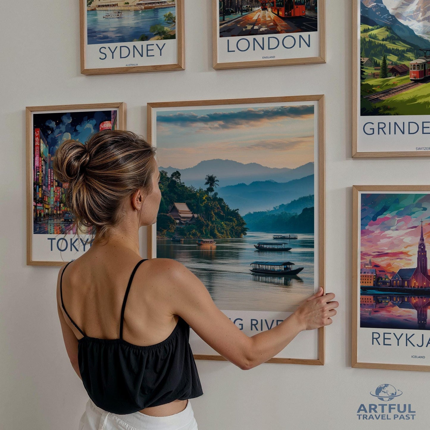 Mekong River Poster - Laos Wall Art