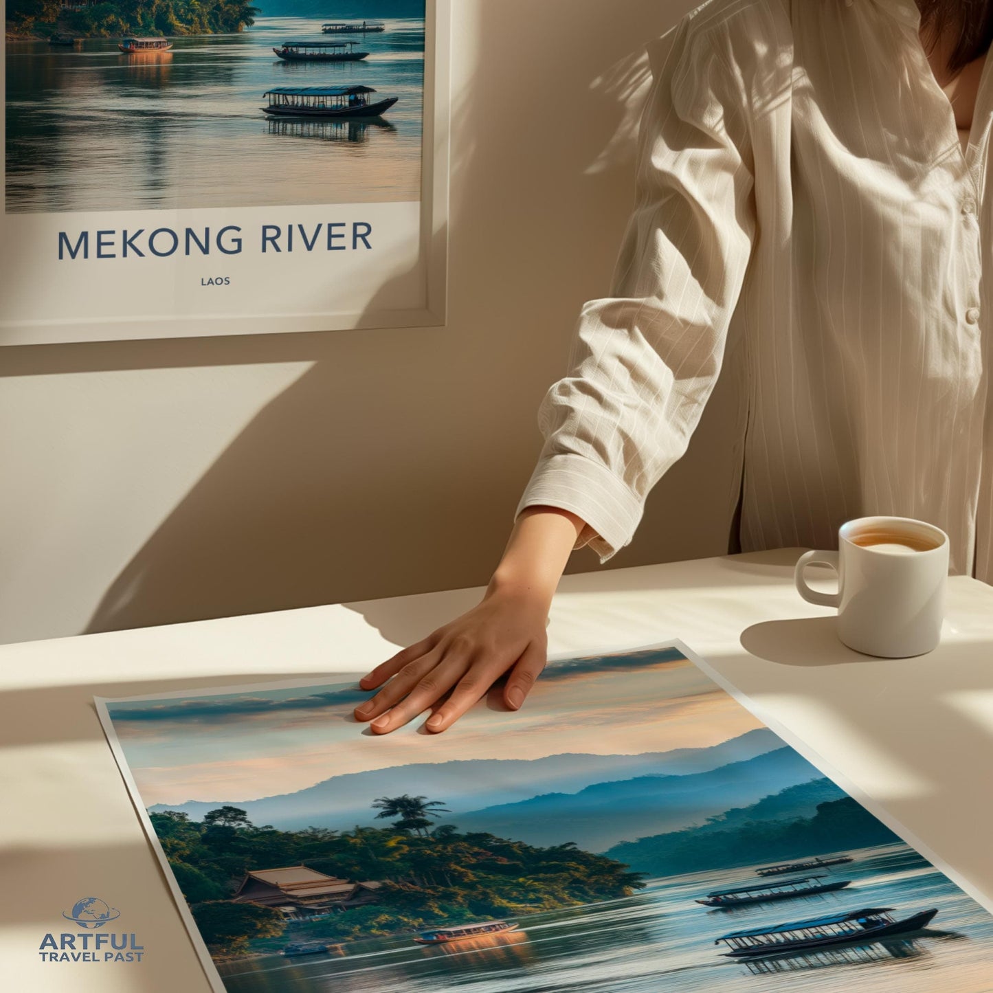 Mekong River Poster - Laos Wall Art