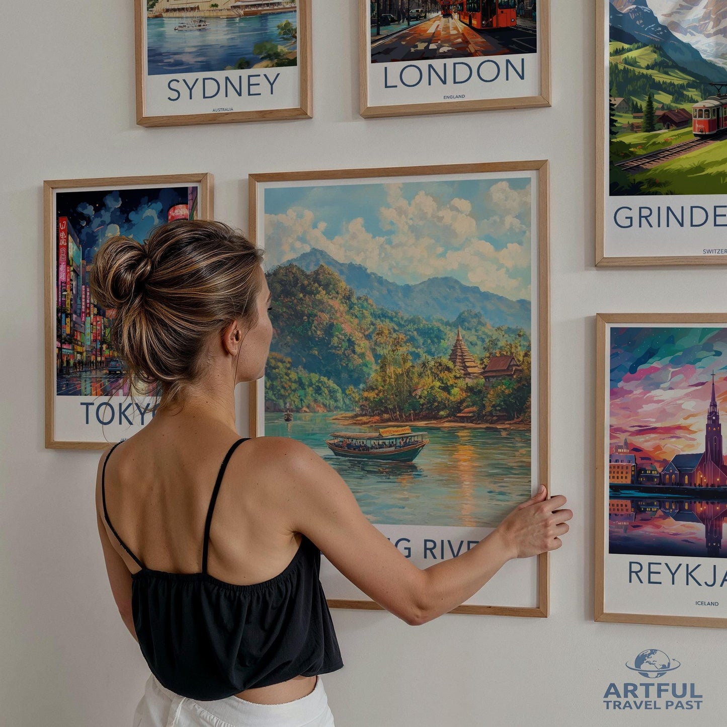 Mekong River Poster - Laos Wall Art