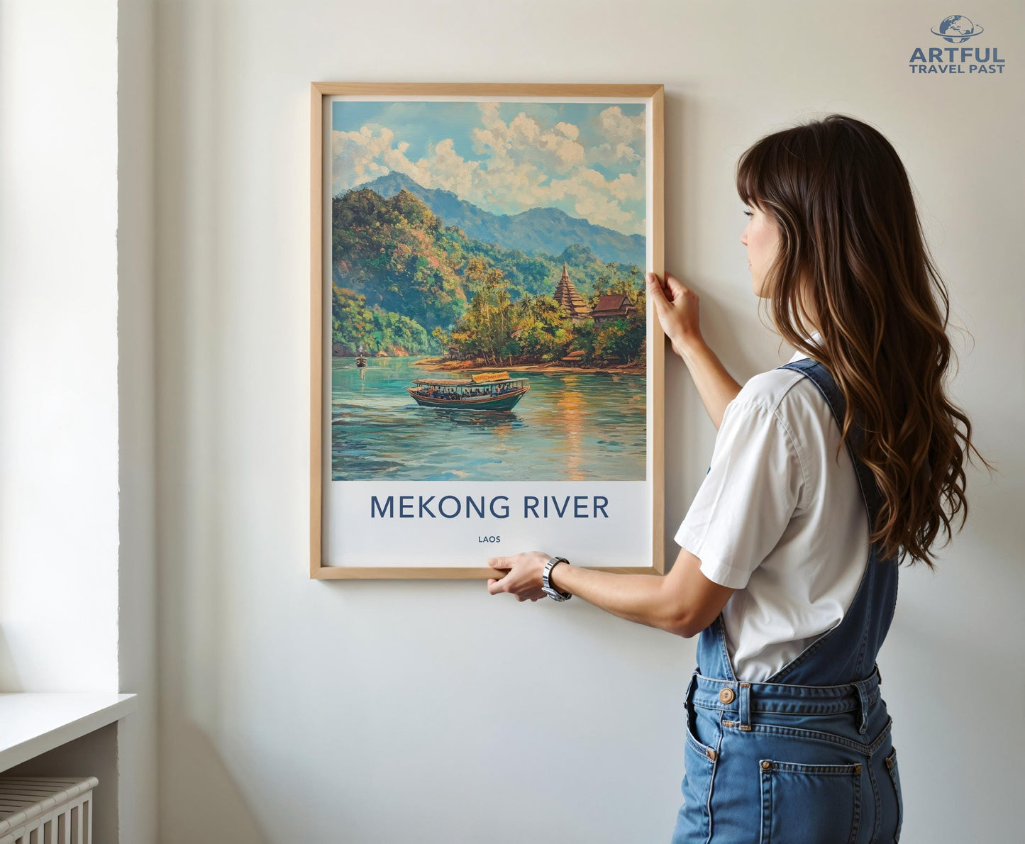 Mekong River Poster - Laos Wall Art