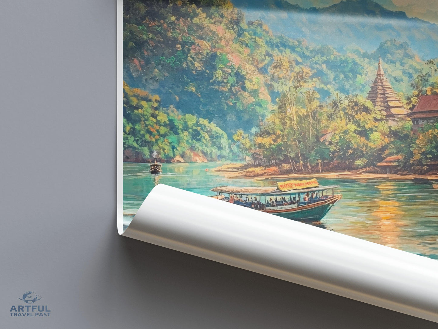 Mekong River Poster - Laos Wall Art
