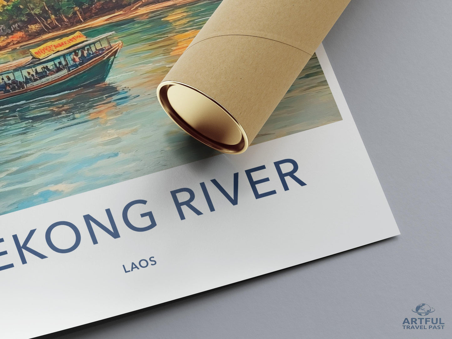 Mekong River Poster - Laos Wall Art