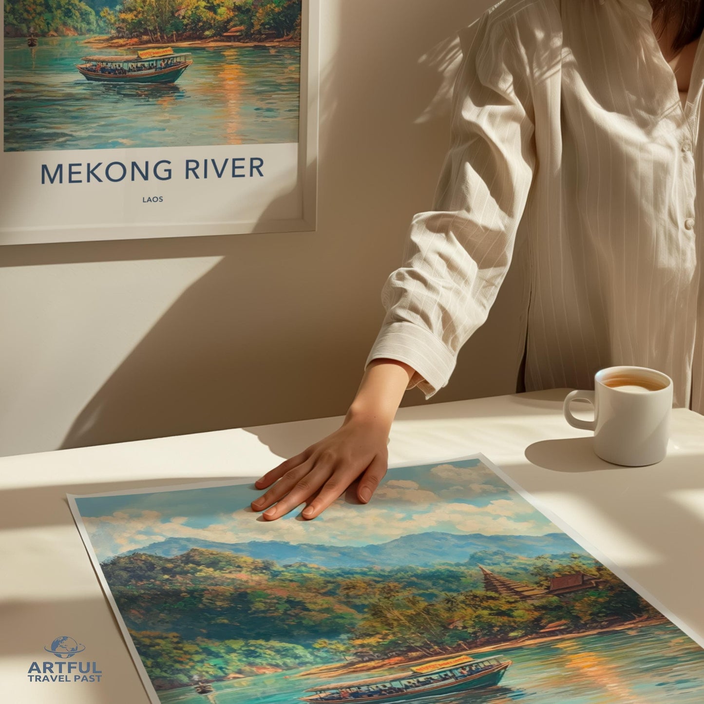 Mekong River Poster - Laos Wall Art