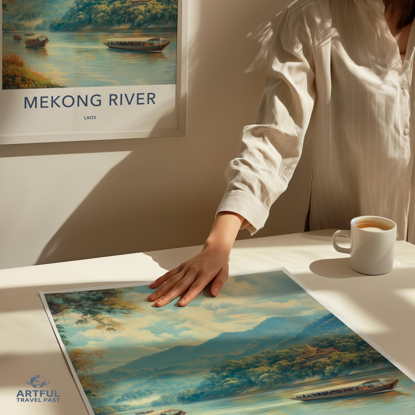 Mekong River Poster - Laos Wall Art