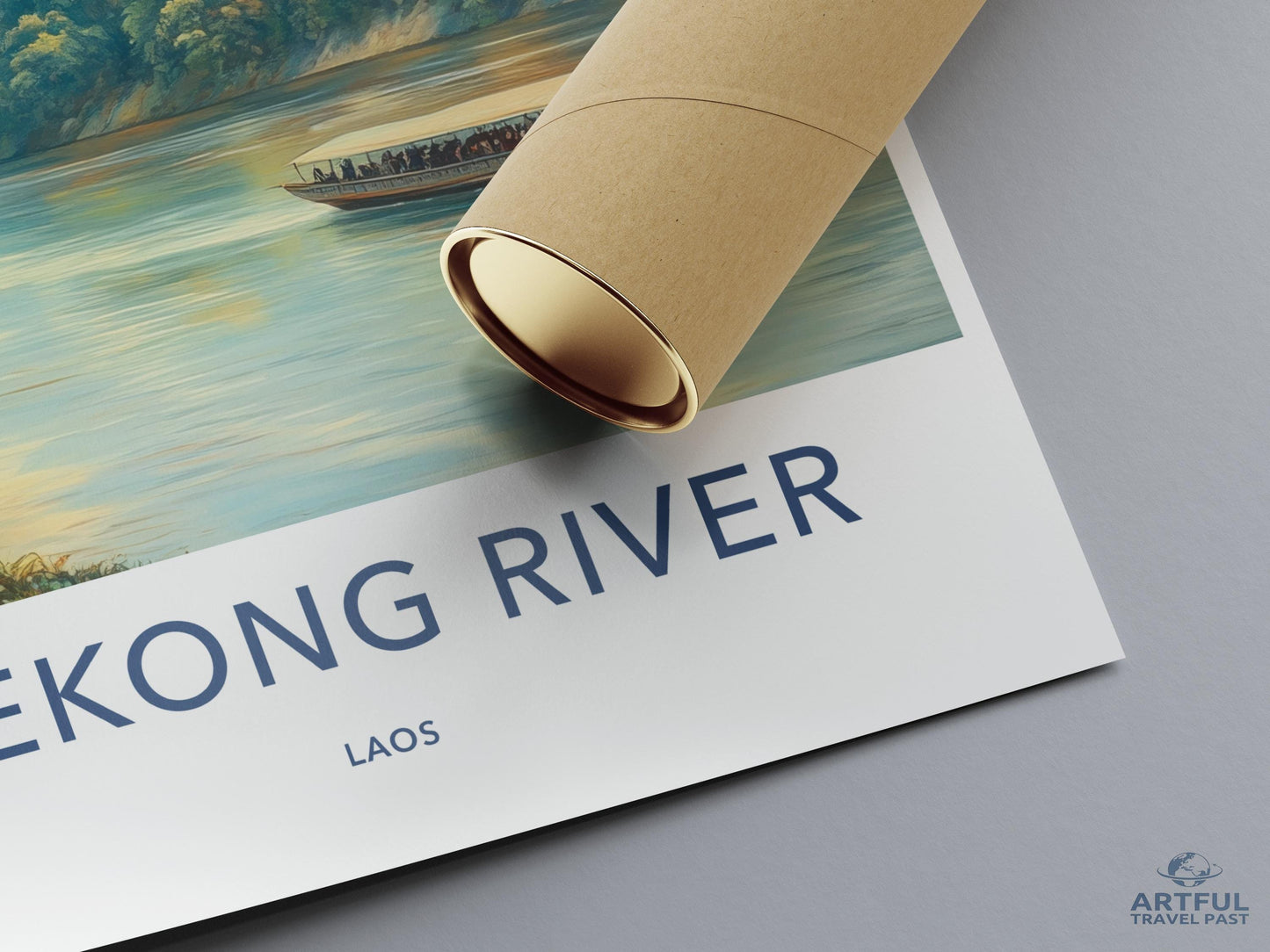 Mekong River Poster - Laos Wall Art