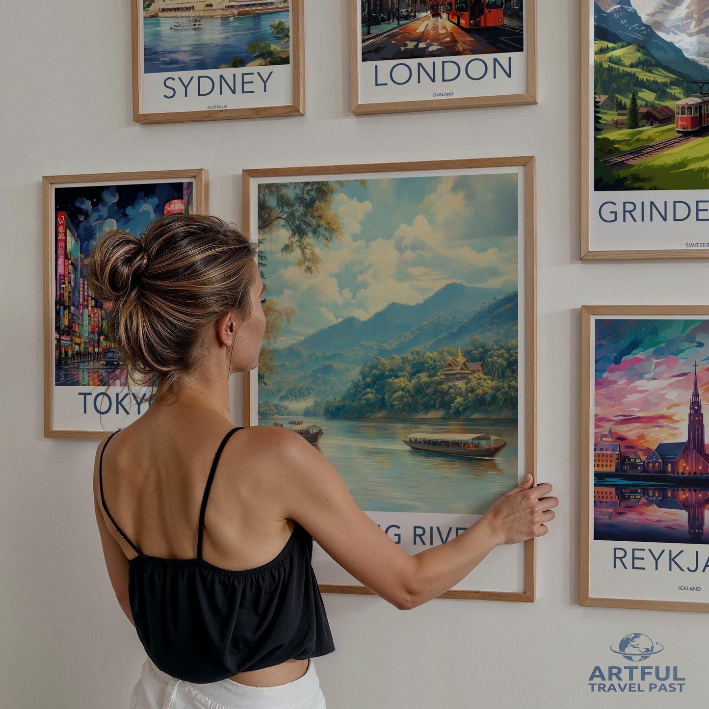 Mekong River Poster - Laos Wall Art