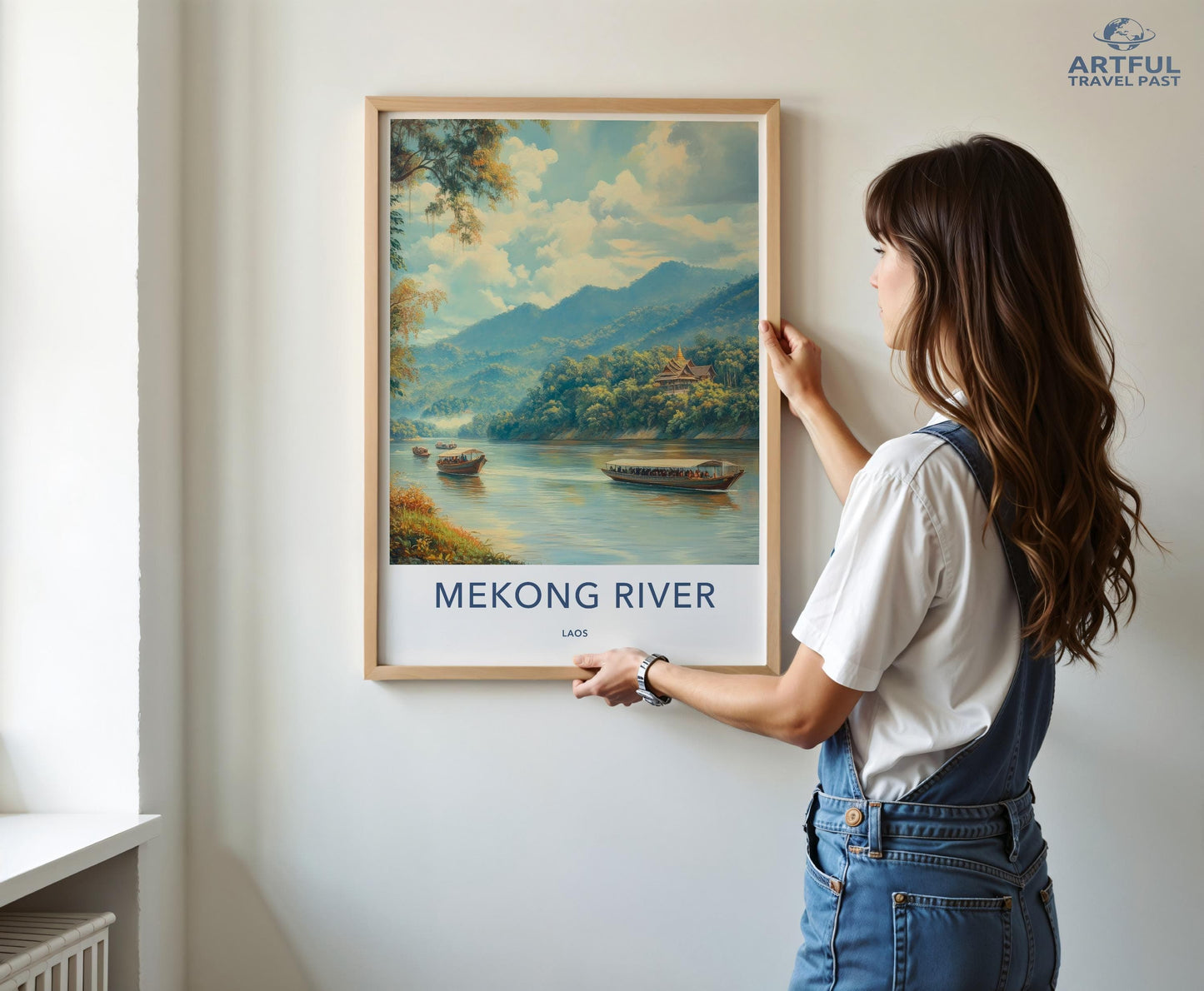 Mekong River Poster - Laos Wall Art