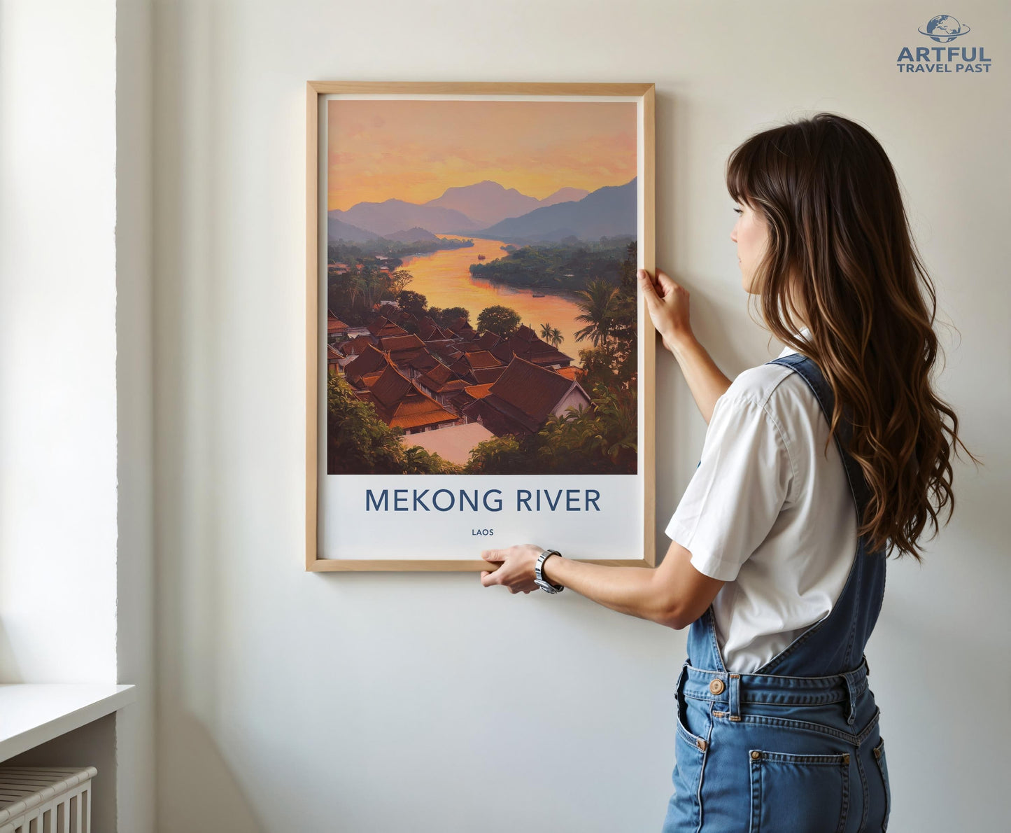 Mekong River Poster - Laos Wall Art