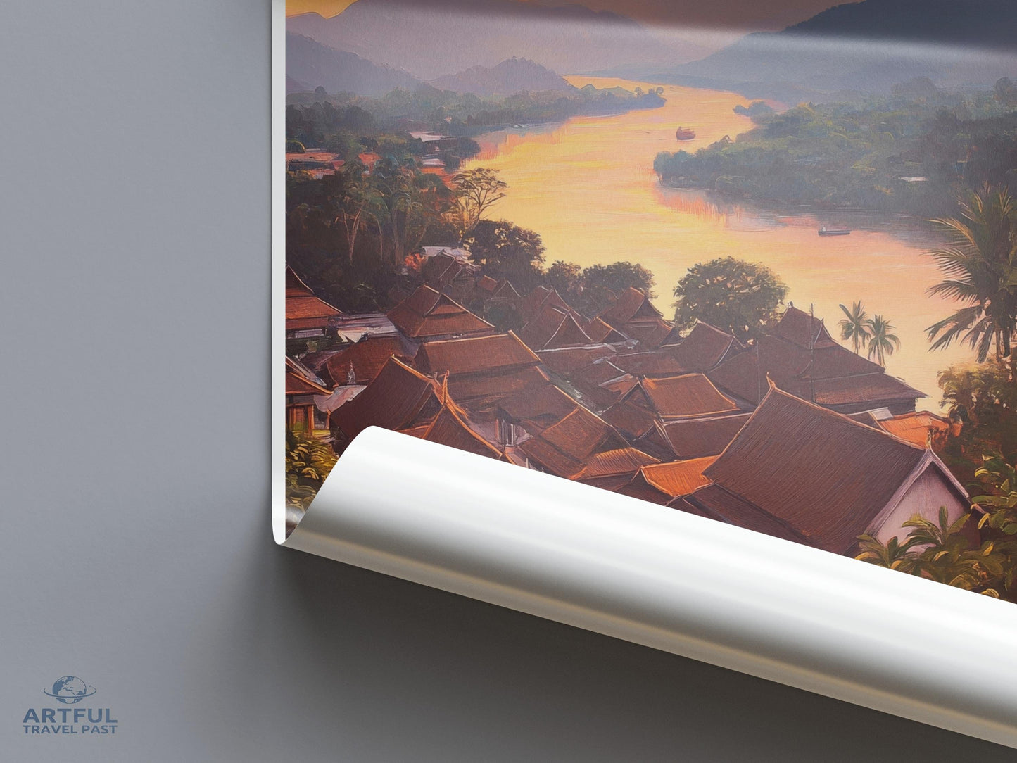 Mekong River Poster - Laos Wall Art
