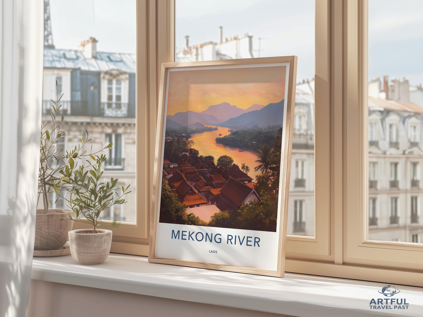 Mekong River Poster - Laos Wall Art