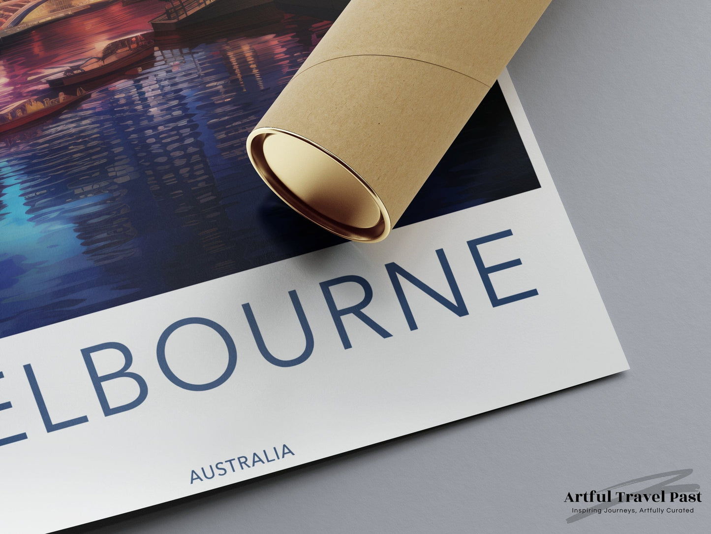 Melbourne Poster | Australia Wall Art | Oceania Decor