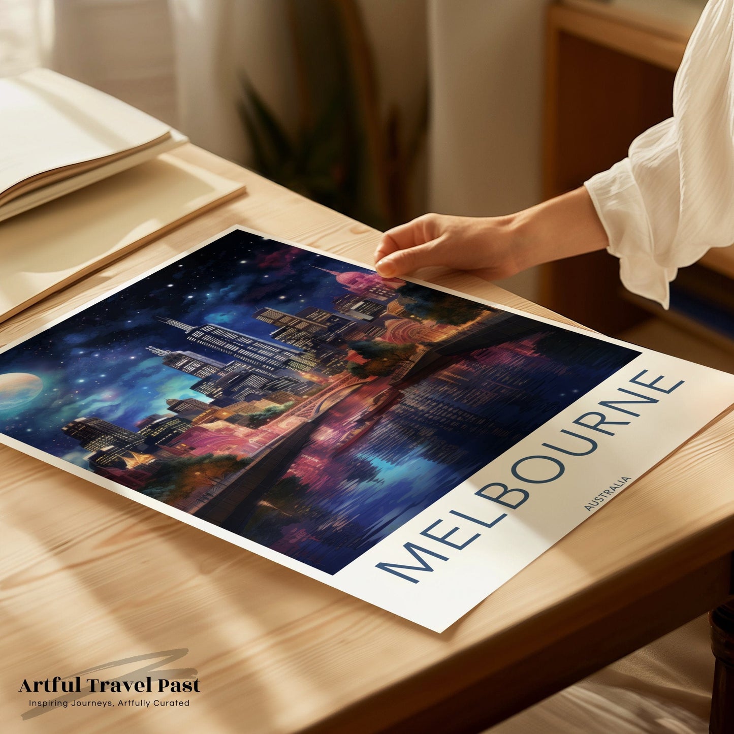 Melbourne Poster | Australia Wall Art | Oceania Decor