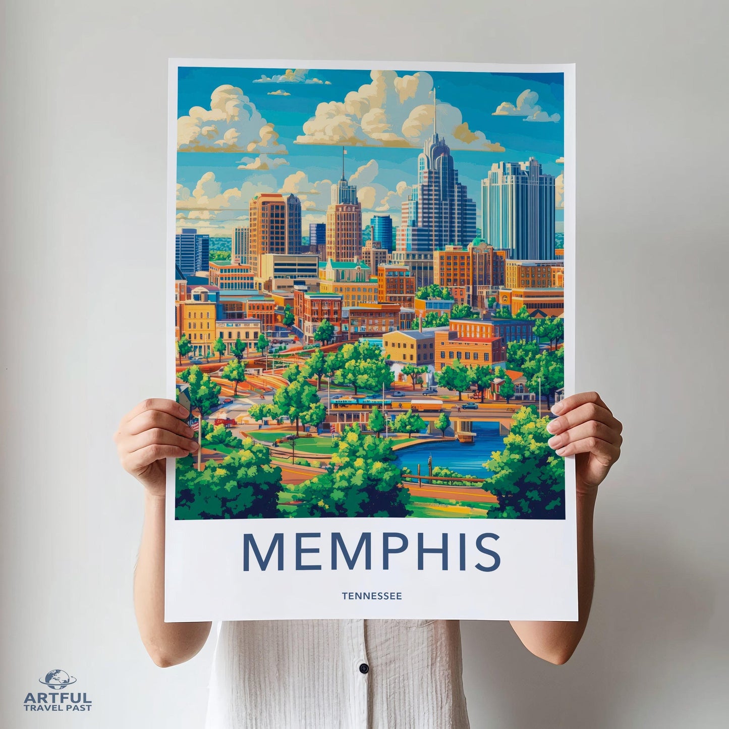 Memphis Poster - Tennessee Wall Art