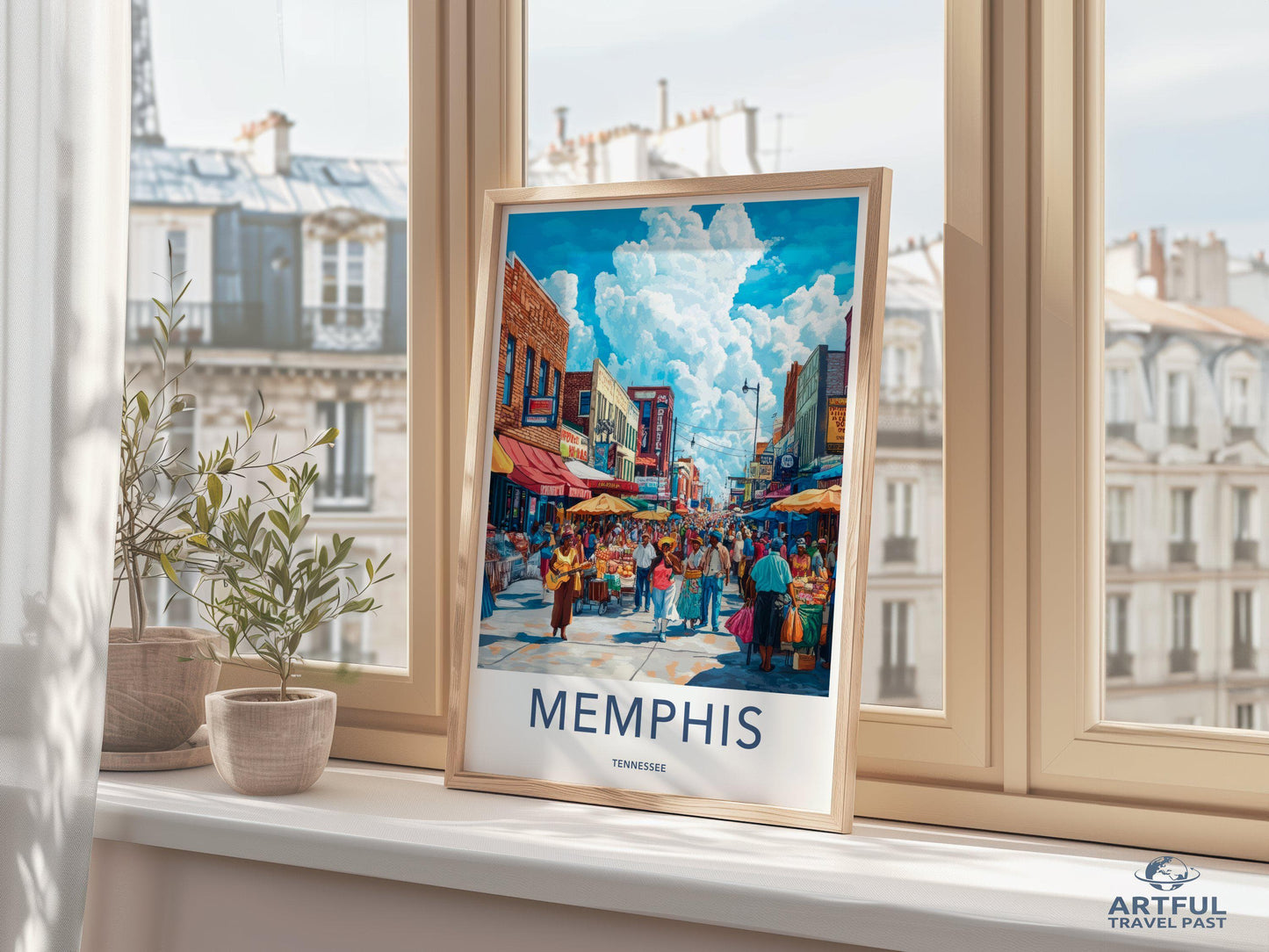 Memphis Poster - Tennessee Wall Art