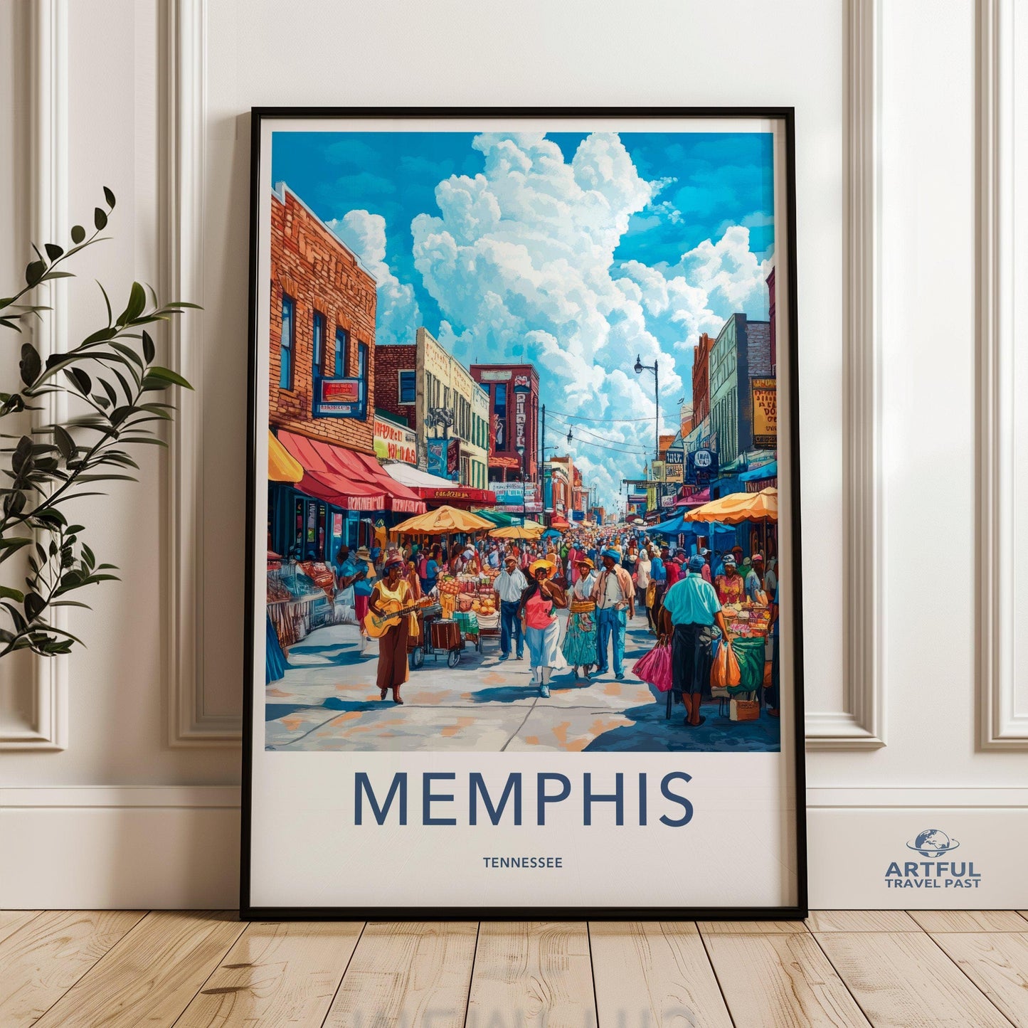 Memphis Poster - Tennessee Wall Art