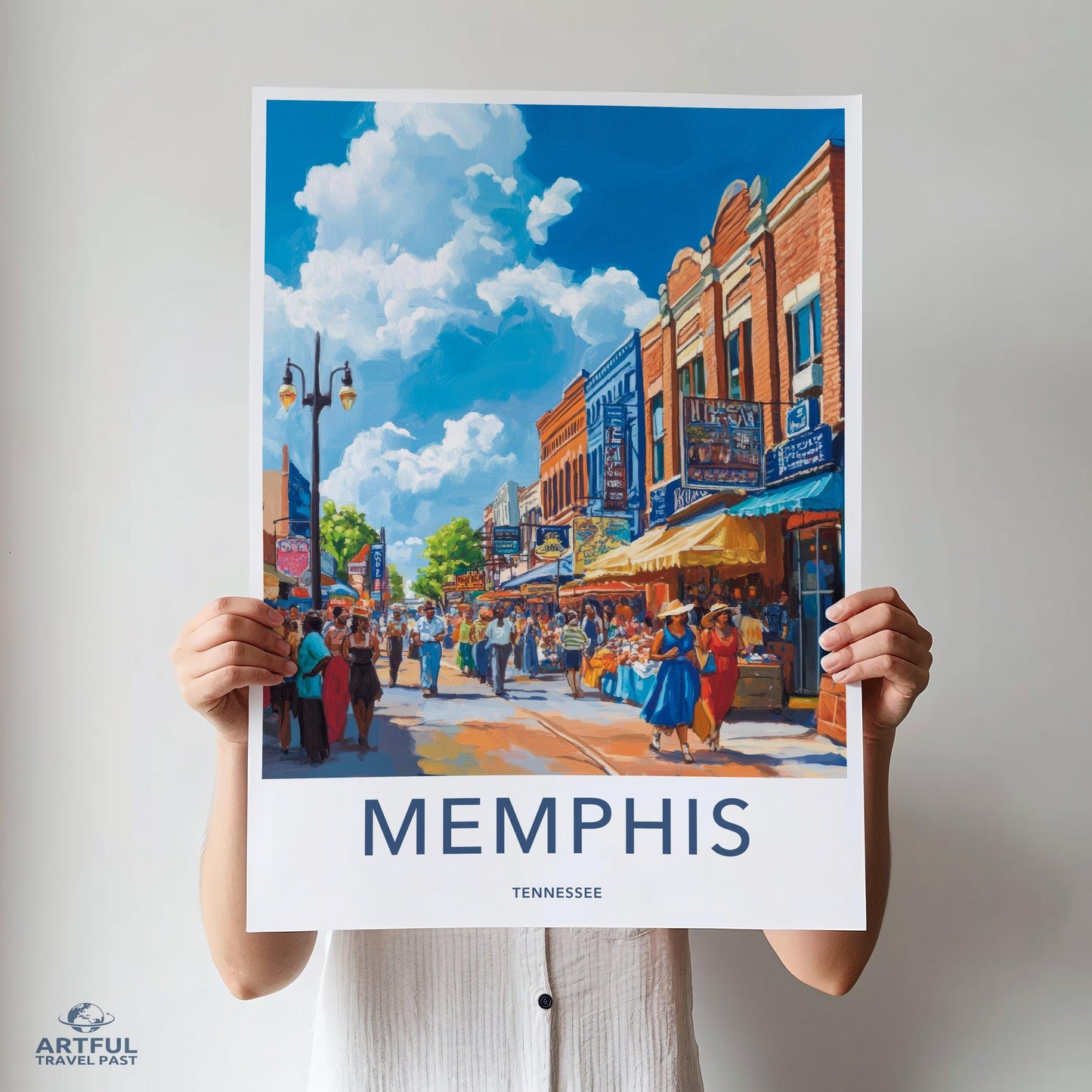 Memphis Poster - Tennessee Wall Art