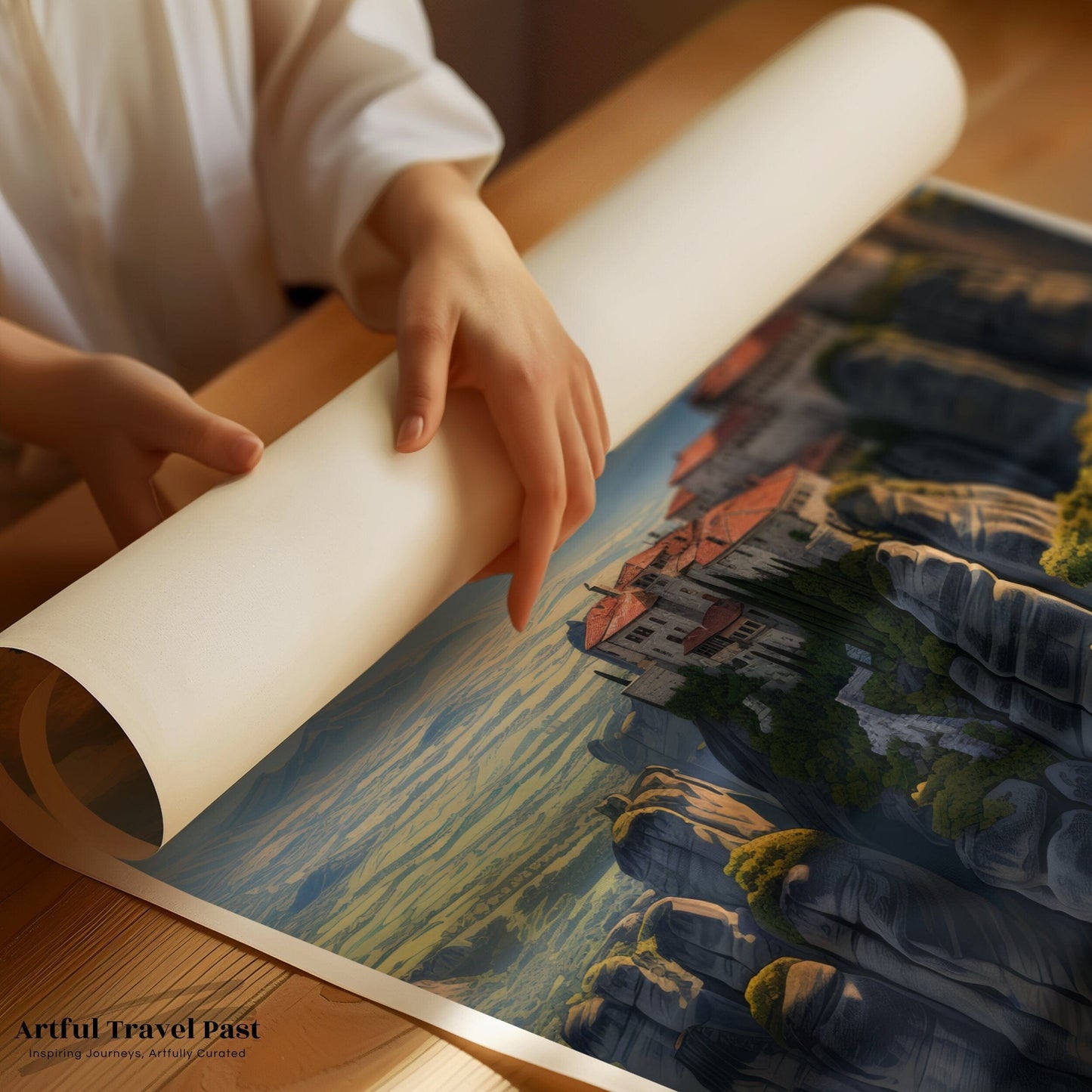 Meteora Poster - Greece Wall Art