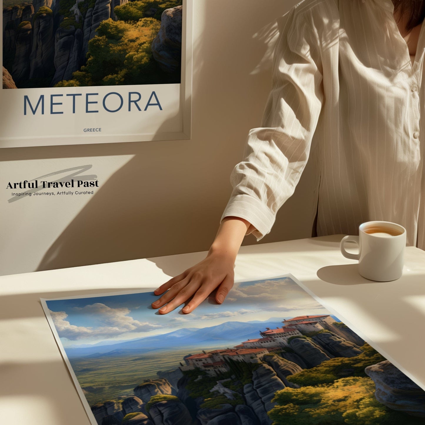 Meteora Poster - Greece Wall Art
