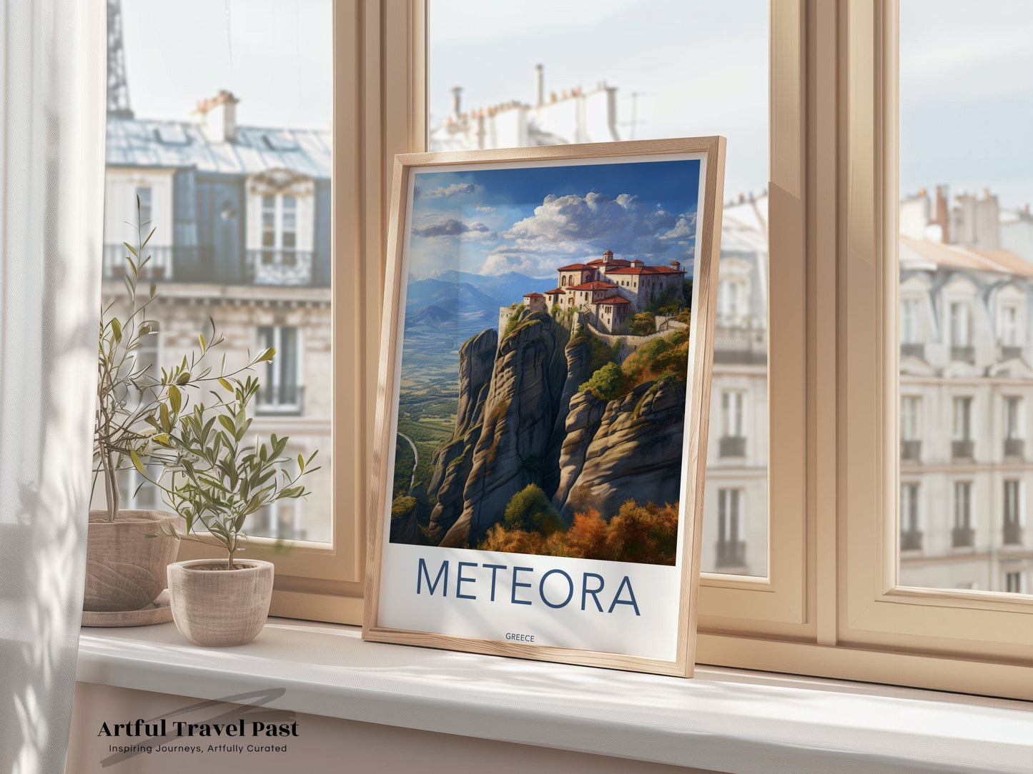 Meteora Poster | Greece Wall Art | Balkans Decor